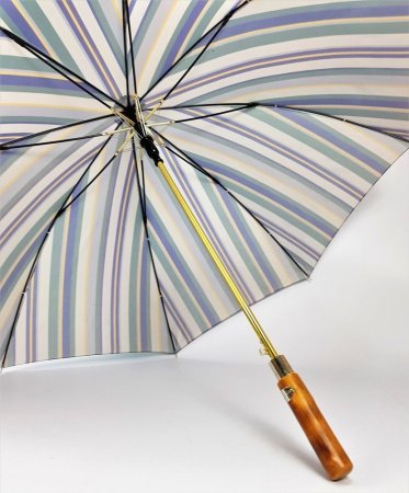 Зонт-трость женский атласный с бамбуковой ручкой