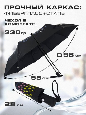 Зонт женский UNIPRO арт.2145 автомат 21"(53см)Х8К