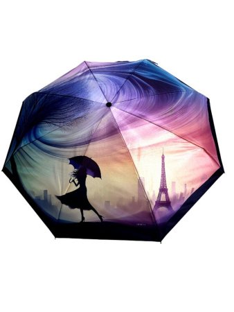 Зонт женский DINIYA арт.272 автомат 3 слож.23"(58 см)Х8К дев.город   