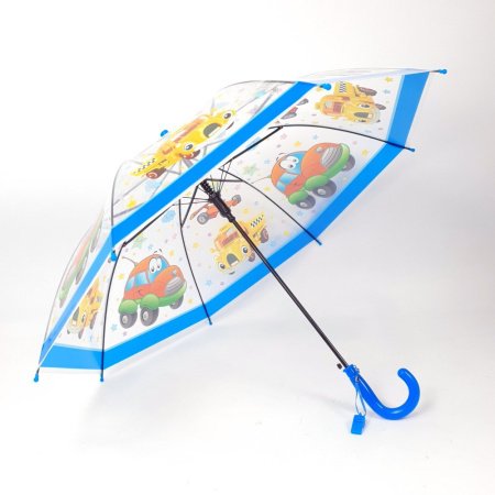 Зонт детский DINIYA арт.2656 (2003) полуавт 19"(48см)Х8К прозрачный