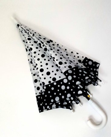 Зонт детский DINIYA арт.2630 (2227) полуавт 19"(48см)Х8К горох