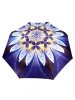 Зонт женский DINIYA арт.159 полуавт 23"(58см)Х8К листья/цветы 